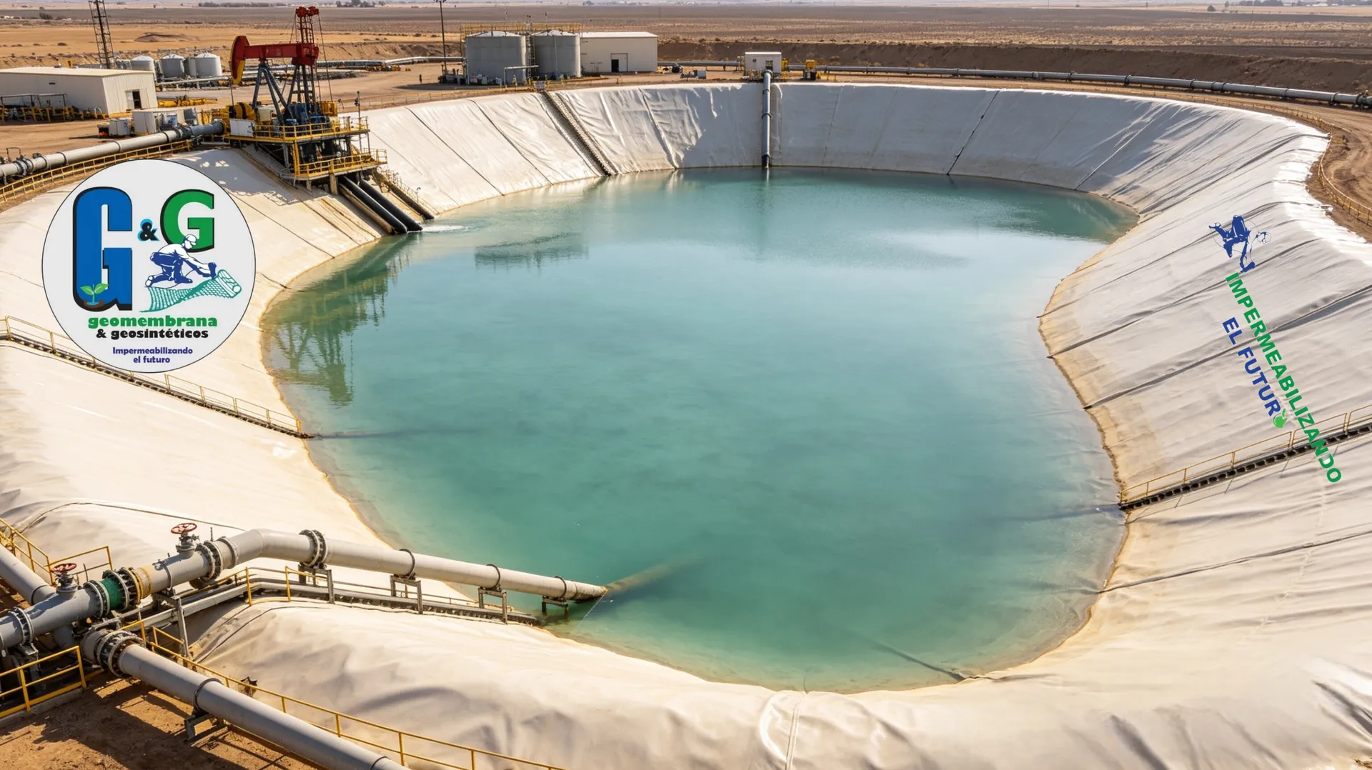 Reservorio de aguas en tratamiento